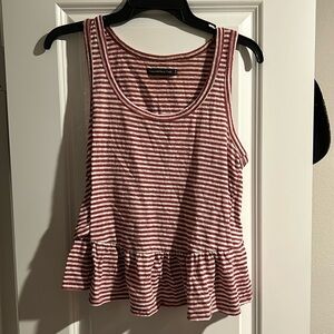A&F sleeveless peplum top